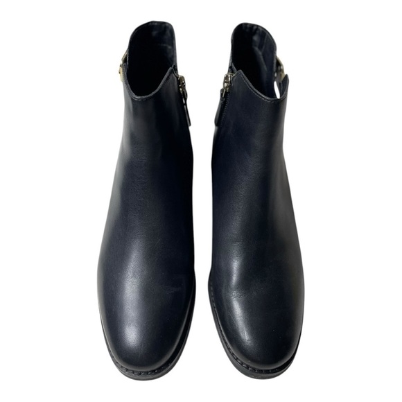 Cole Haan Women’s Haidyn Black Leather Buckle Booties - Picture 11 of 11